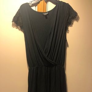 gently worn black topshop romper
